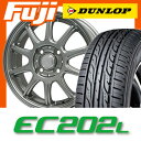 【送料無料 N-BOX タントカスタム ワゴンR】 155/65R14 14インチ BRANDLE ブランドル Z01 4.5J 4.50-14 DUNLOP ダンロップ EC202L サマータイヤ ホイール4本セット【DU17sum】