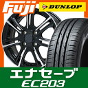 【送料無料 エブリイワゴン】 165/60R14 14インチ BRANDLE ブランドル M68BP 4.5J 4.50-14 DUNLOP ダンロップ エナセーブ EC203 サマータイヤ ホイール4本セット【DU17sum】