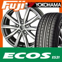 【送料無料 プリウス50系】 195/65R15 15インチ KYOHO 共豊 スマック プライム バサルト for TOYOTA 6.5J 6.50-15 YOKOHAMA ヨコハマ エコス ES31 サマータイヤ ホイール4本セット【YO17sum】
