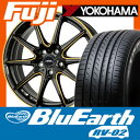 【送料無料 プリウス】 215/45R17 17インチ HOT STUFF ホットスタッフ クロススピード プレミアムRS10 シングルマシニング 7J 7.00-17 YOKOHAMA ヨコハマ ブルーアース RV-02 SALE サマータイヤ ホイール4本セット【YO17sum】