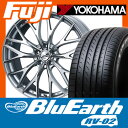 【送料無料 ノア ヴォクシー】 215/45R18 18インチ WEDS ウェッズ レオニス MX 7J 7.00-18 YOKOHAMA ヨコハマ ブルーアース RV-02 SALE サマータイヤ ホイール4本セット【YO17sum】