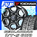 【送料無料 ハイエース200系】 YOKOHAMA ヨコハマ ジオランダー I/T-S G073 107/105L 195/80R15 15インチ スタッドレスタイヤ ホイール4本セット PREMIX プレミックス ギア(パールブラックポリッシュ) 6J 6.00-15【YO17win】