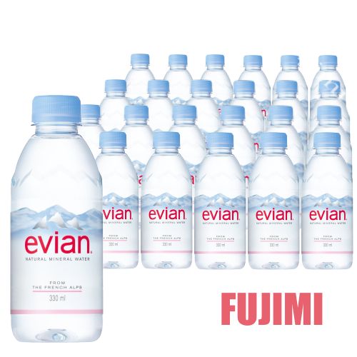 超特売! エビアン 330ml ペットボトル 65円×24本【EVIAN ミネラルウォーター,通販,水,硬水,海外名水,フランス】 1560円