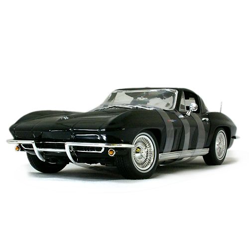 1965 Chevrolet Corvette C2 Black 1/18 MAISTO 2857円 【ミニカー,シボレー,コルベット,アメ車,ブラック,所ジョージ,マッスルカー】