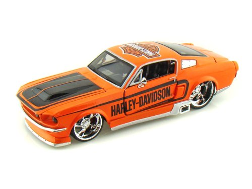 1967 Ford Mustang GT Harley Davidson 1/24 Orange w/ Black Maisto 1904円【フォード マスタング ハーレー ダビッドソン マイスト ミニカー】