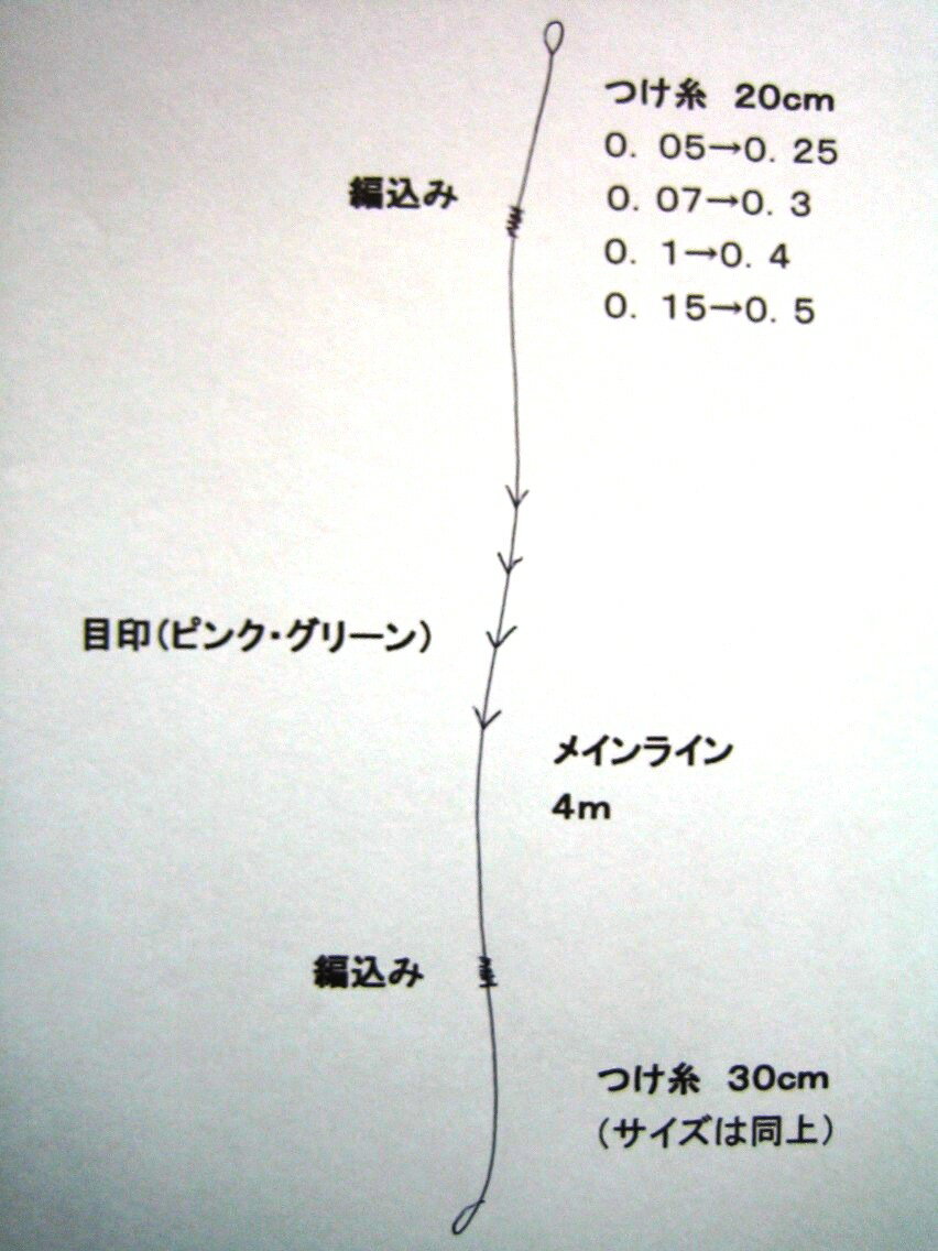 【釣糸・釣り糸・Fujino・フジノ・鮎・友釣り】新素材ターボV鮎TNオーダー仕掛け4．5…...:fujinoline:10000006