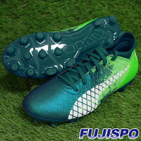 フューチャー 18.4 HG プーマ(puma) サッカースパイク ディープラグーン×プーマホワイト×グリーンゲッコ (104902-02)の画像