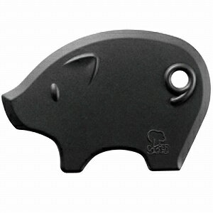 アニマルシリコンスクレーパー　087-1004　pig　ブラック