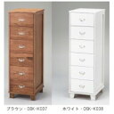 【送料無料】引き出しいっぱい多段チェスト 6段 ブラウン・OSK-K037【代引不可】