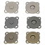 マグネットホック 後付け式フラワーマグボタン M-47 L×10 ニッケル【代引不可】