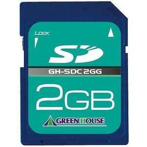 GREEN HOUSE（グリーンハウス） SDメモリーカード 2GB GH-SDC2GG【…...:fujix:10658099