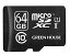 GREEN HOUSE(グリーンハウス) microSDXCカード(アダプタ付) 64GB UHS-I クラス10 GH-SDMRXC64GU
