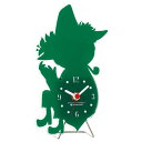 MOOMIN シルエットワイヤースタンド ミニ置き時計 スナフキン KC-5082【代引不可】【北海道・沖縄・離島配送不可】
