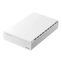 【送料無料】エレコム ひかりTV録画用外付けハードディスク USB3.0 4TB White ELD-ERH040UWH