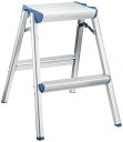 【送料無料】(まとめ買い)長谷川工業 アルミ天板幅広踏み台2段 SEW-6 〔3台セット〕