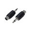 変換名人 AVプラグ RCA(メス) to 3.5mm(オス)モノラル AV/RCAJ-35PM(2P)【代引不可】