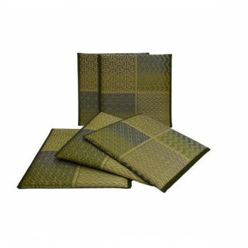 烏丸 紋織 い草座布団 グリーン 5枚組 55x55cm TSN341013 【北海道・沖縄・離島配送不可】