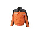 【送料無料】ナダレス空調服ブルゾン リチウムバッテリーセット BR-500NC30S4 オレンジ 2L【代引不可】