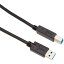 【メール便発送】エレコム USB3.0ケーブル(A-B)/1.0m/ブラック USB3-AB10BK/RS【代引不可】