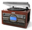 【送料無料】木目調・WCDマルチプレーヤー TS-6160 レコード・CD・カセット再生 CD録音【代引不可】