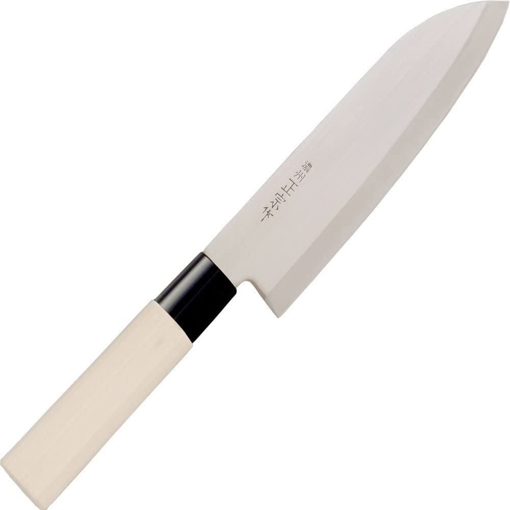 三徳包丁 日本製 170mm 濃州正宗作 白木 (佐竹産業)