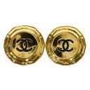 ◆32800円 → 30000円◆CHANEL シャネル ココマーク ラウンド プレート イヤリング レディース【中古】≪送料無料≫