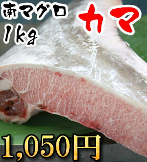 甘みが違う天然南まぐろカマ1kg！スーパーなどではお目にかか...