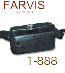 FARVIS/ファービス【1/888】ウエストポーチ［カラー/クロ］☆送料490円