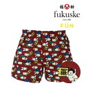 ポイント10倍 福助 公式 メンズ fukuske FUN お相撲さん柄 プリント 綿100% トランクス 453P2276Mサイズ Lサイズ LLサイズ カジュアル インナー アンダーウェア パンツ 肌着 下着 紳士 フクスケ fukuske