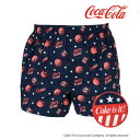 ポイント10倍 福助 公式 メンズ 「Coca-Cola コカ・コーラ」 まるロゴ 前開き 布帛 トランクス CC1-2205Mサイズ Lサイズ LLサイズ 紳士 パンツ インナー アンダーウェア 肌着 下着 フクスケ fukuske