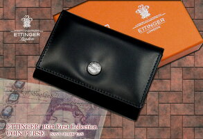 【ETTINGER/エッティンガー】1934ファーストコレクションBILLFOLD/カード&コインパース(限定品)2034DJRNAVY/DARKTAN