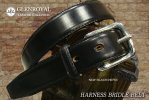 【GLENROYAL】HARNESSBRIDLEBELT(ステッチ入NERO)