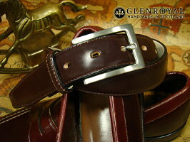【GLENROYAL】BRIDLELEATHERDRESSBELT(HAVANA)/グレンロイヤル・ベルト06-5480-HAVANA/ハバナ色(ブライドルレザードレスベルト/メンズ/革製)【楽ギフ_包装】【あす楽対応】