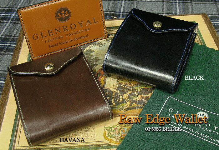 【GLENROYAL/グレンロイヤル】RAW EDGE WALLET（二つ折り財布）03-5956 