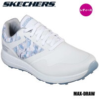 【レディース】【2019モデル】スケッチャーズ 14875 MAX DRAW ゴルフシューズ ホワイト×ブルー SKECHERS MAX DRAWの画像