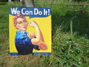 【 エンボスメタルサイン67 】WE CAN DO IT【レトロ 看板 メタルサイン アメ雑 アメリカン雑貨 ガレージ 】