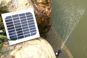 ソーラー噴水 電源は必要なし 池ポンプ 太陽光 魚のいる池や水槽の酸素供給、庭の噴水、灌漑などに利用可能　SP002