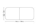 【送料無料】オーダーメイド冷めにく〜い風呂ふた 奥行96〜100×間口96〜100cm 2枚割_10P03Dec16