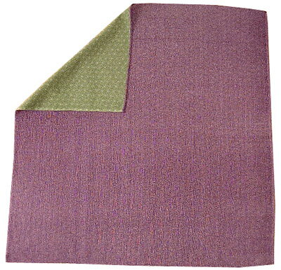 風呂敷　リバーシブルデュエット鮫小紋&麻の葉/紫&グリーン（68cm）一枚は欲しい基本の風呂敷　
