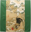 風呂敷 【雪中雄鶏図】 伊藤若冲 68cm ふろしき風呂敷専門店 動植綵絵 雪中雄鶏図 タペストリー メール便