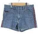 【古着】 トミー・ヒルフィガー デニムショートパンツ tommy girl ブルー系 レディースW31 【中古】 n005138