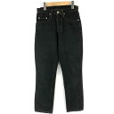 【古着】 CIMARRON シマロン レディース デニムパンツ スリム テーパード スペイン製 ブラック系 レディースW27 【中古】 n028147