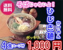 送料無料 あらき の 磯仕立て ひじき 麺 かけつゆ付 4人前 訳あり商品 お試しパック