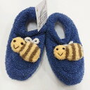 【NEW/レザンファン】キッズ・ベビーブーティー(子供用) はち ネイビーブルー【メール便も可能】