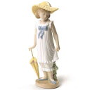 正規品【NAO】パラソルの少女 イエロー(リヤドロ姉妹ブランド)(置物 インテリア ポーセリン人形)【送料無料(沖縄県は除く)】【smtb-TD】【お取り寄せ商品(通常10日前後)】