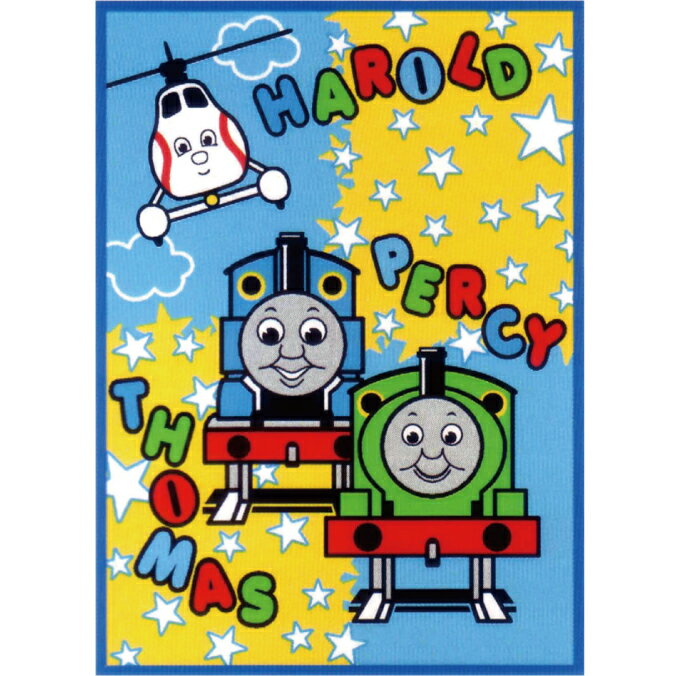 【THOMAS】きかんしゃトーマスアクリル毛布（ブランケット）　ジュニアサイズWCH0809411130X180cm日本製