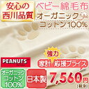 【西川・ベビー綿毛布・スヌーピー・日本製】オーガニックのやさしい風合い♪西川ベビー用綿毛布 ベビー毛布コットンブランケット/snoopy・SPオーガニック/べびーもうふベビー