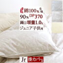 割引1000円クーポン★【掛布団カバー等特典付】ジュニア布団 羽毛布団 日本製 フランス産ダウン90% DP380 増量1.1kg 軽量生地 肩フィットつつまれキルト ロマンス小杉 ジュニア用羽毛ふとん 羽毛掛け布団 羽毛掛布団 子供用布団