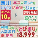 【ポイント10倍 4/21 8:59迄】【送料無料】敷きパッド クイーン 西川 敷きパッドクイーンサ