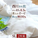 マラソン限定!全品P5倍★2枚まとめ買い 羽毛肌掛け布団 シングル 西川 夏掛け 東京西川